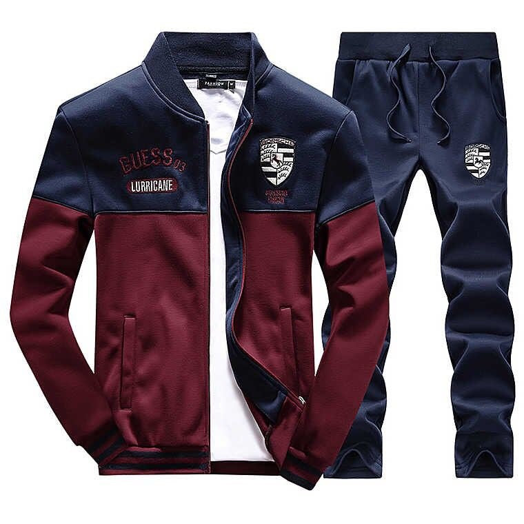 2021 autumn and winter men's SWEATER MENS casual sport suit jacket collar long sleeved sweater students tide