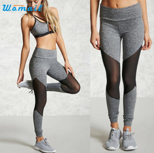 Wish Summer New Mesh Patchwork Stitching Yoga Fitness Leggings