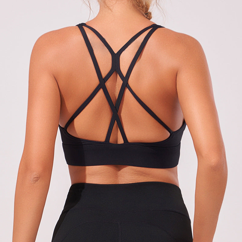 Plus Size Vest Cross Running Yoga Beauty Back