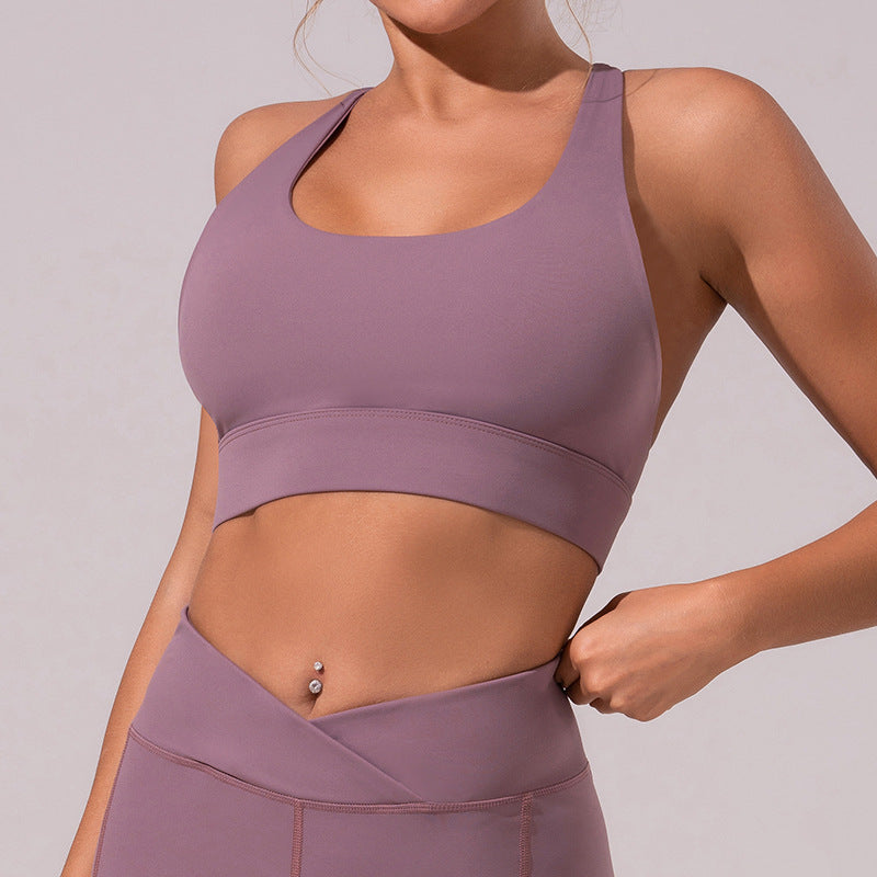 Plus Size Vest Cross Running Yoga Beauty Back