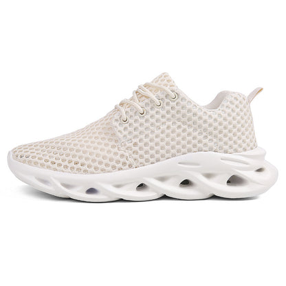 Hollow Mesh Breathable Large Size Fashion Casual Sneakers For Men