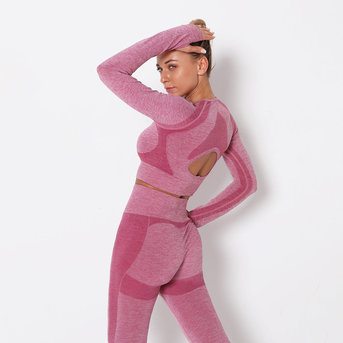 Tight-fitting And Quick-drying Sports Long-sleeved Running Fitness Yoga Wear