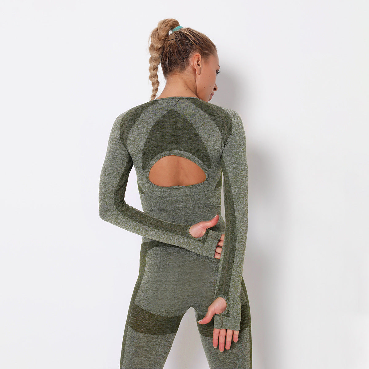 Tight-fitting And Quick-drying Sports Long-sleeved Running Fitness Yoga Wear