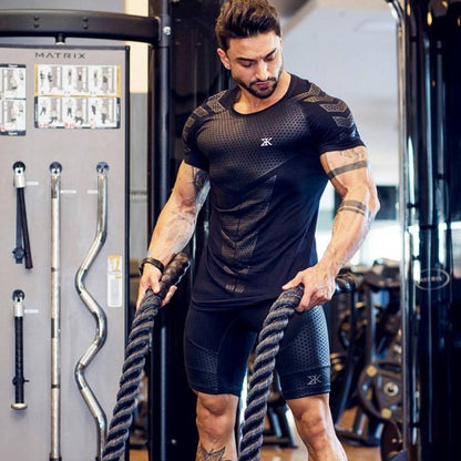 Sports t-shirt muscle tights