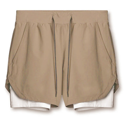 Sports Casual Quick-drying Double-layer Two-in-one Running Shorts