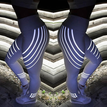 European beauty fitness yoga pants laser printing slim slimming sports leggings