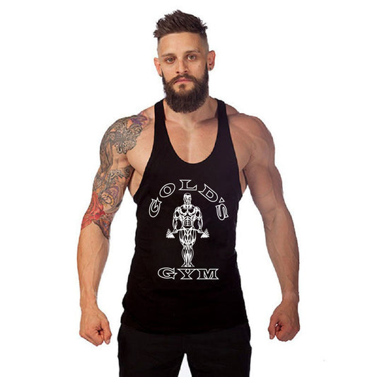 Sports Men's Waistcoat Vest Loose Sleeveless T-shirt