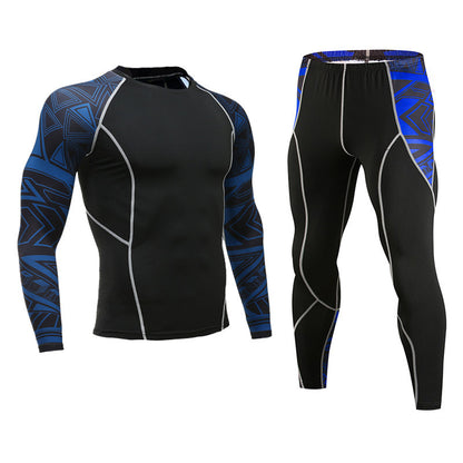 Men's Sports Suit Tights, Long-sleeved Sports Men's Fitness